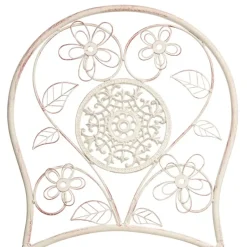 YAVIZA - Set van 2 tuinstoelen - Lichtbeige - IJzer