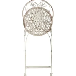 YAVIZA - Set van 2 tuinstoelen - Lichtbeige - IJzer