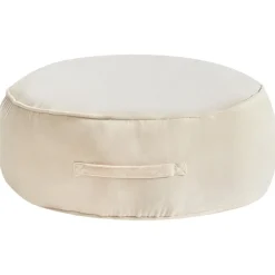 YULLE - Poef - Lichtbeige - Fluweel