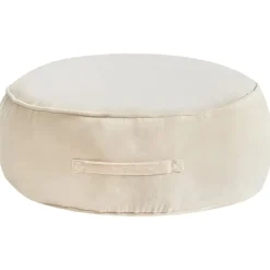 YULLE - Poef - Lichtbeige - Fluweel