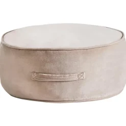 YULLE - Poef - Lichtbruin - Fluweel