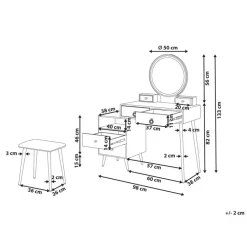YVES - Kaptafel - Wit - MDF