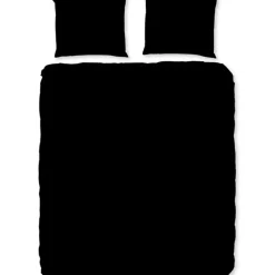 Zavelo Basic Uni Dekbedovertrek Zwart-2-persoons (200 x 200/220 cm)