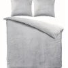 Zavelo Dekbedovertrek Velvet Comfort Zilver-Lits-jumeaux (240 x 200/220 cm)