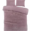 Zavelo Dorien Rib Teddy Dekbedovertrek Roze-Lits-jumeaux (240 x 200/220 cm)