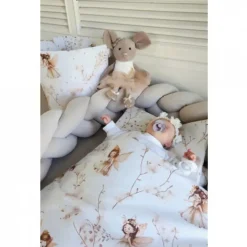 Zavelo Peuter Dekbedovertrek Fairy Beige 120 x 150 cm