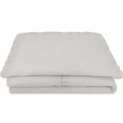 Zavelo Peuter Dekbedovertrek Royal Ruches Grijs 120 x 150 cm