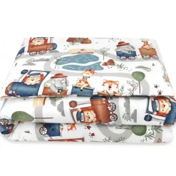 Zavelo Peuter Dekbedovertrek Treintje 120 x 150 cm