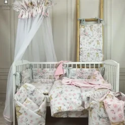 Zavelo Peuter Dekbedovertrek Hertje Roze 120 x 150 cm