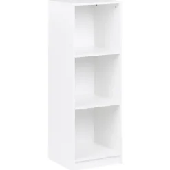ZEHNA - Boekenkast 3 planken - Wit - 40 x 40 cm - Vezelplaat