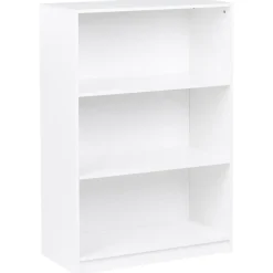 ZEHNA - Boekenkast 3 planken - Wit - 80 x 40 cm - Vezelplaat
