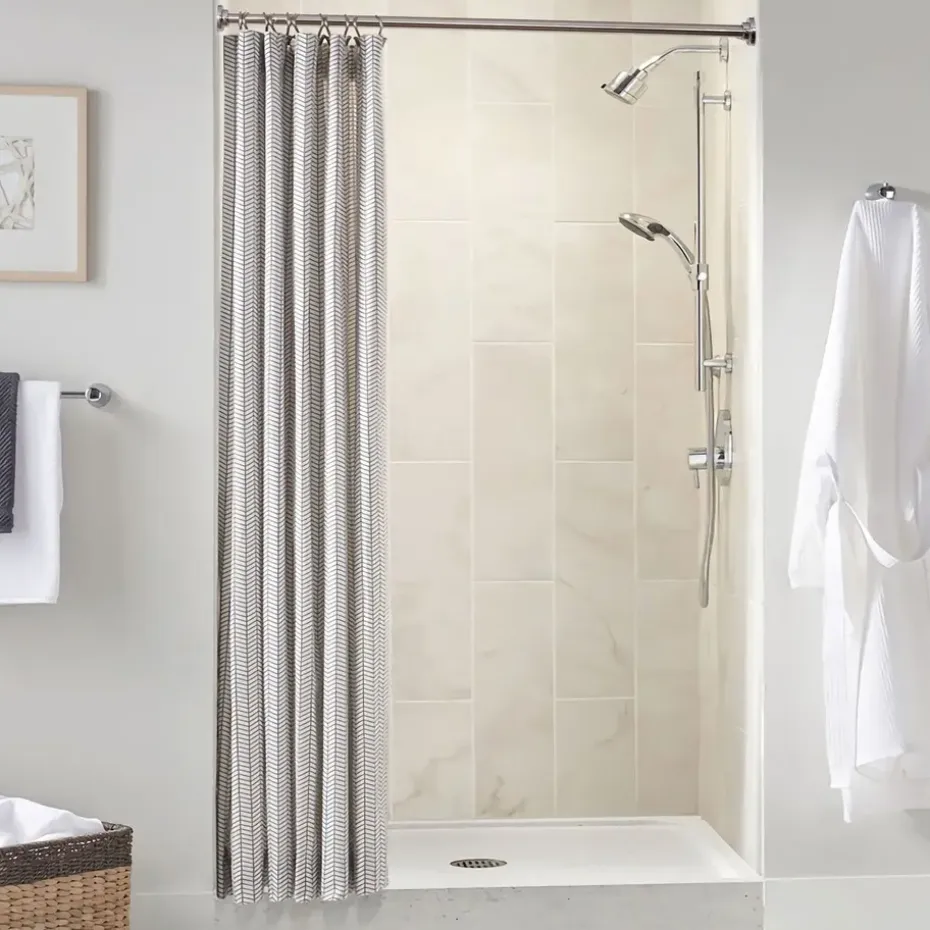 Zelf Opspannende Gordijnroede voor Gordijn - Zilver