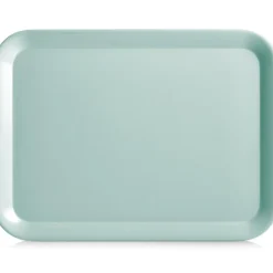 Zeller Dienblad - melamine - aqua blauw - 44 x 32 cm