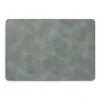 Zeller placemats lederlook - grijs - 45 x 30 cm