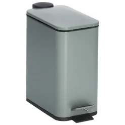 Zeller Prullenbak/pedaalemmer - metaal/kunststof - 5L - soft close