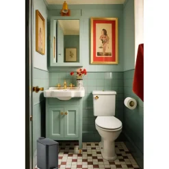 Zeller Prullenbak/pedaalemmer - metaal/kunststof - 5L - softclose