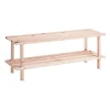 Zeller Schoenenrek - hout - 2-laags - 80 x 26 x 29 cm