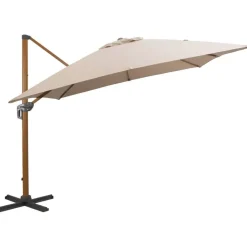 Zweefparasol Nancy - taupe - 300x300 cm